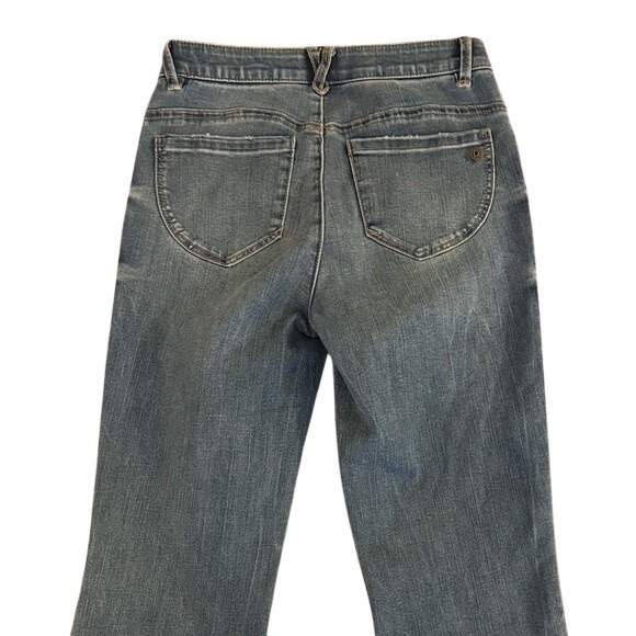 Democracy Petite Jeans Size 2 Womens "Ab" Technology Medium Wash Bootcut - Picture 4 of 7